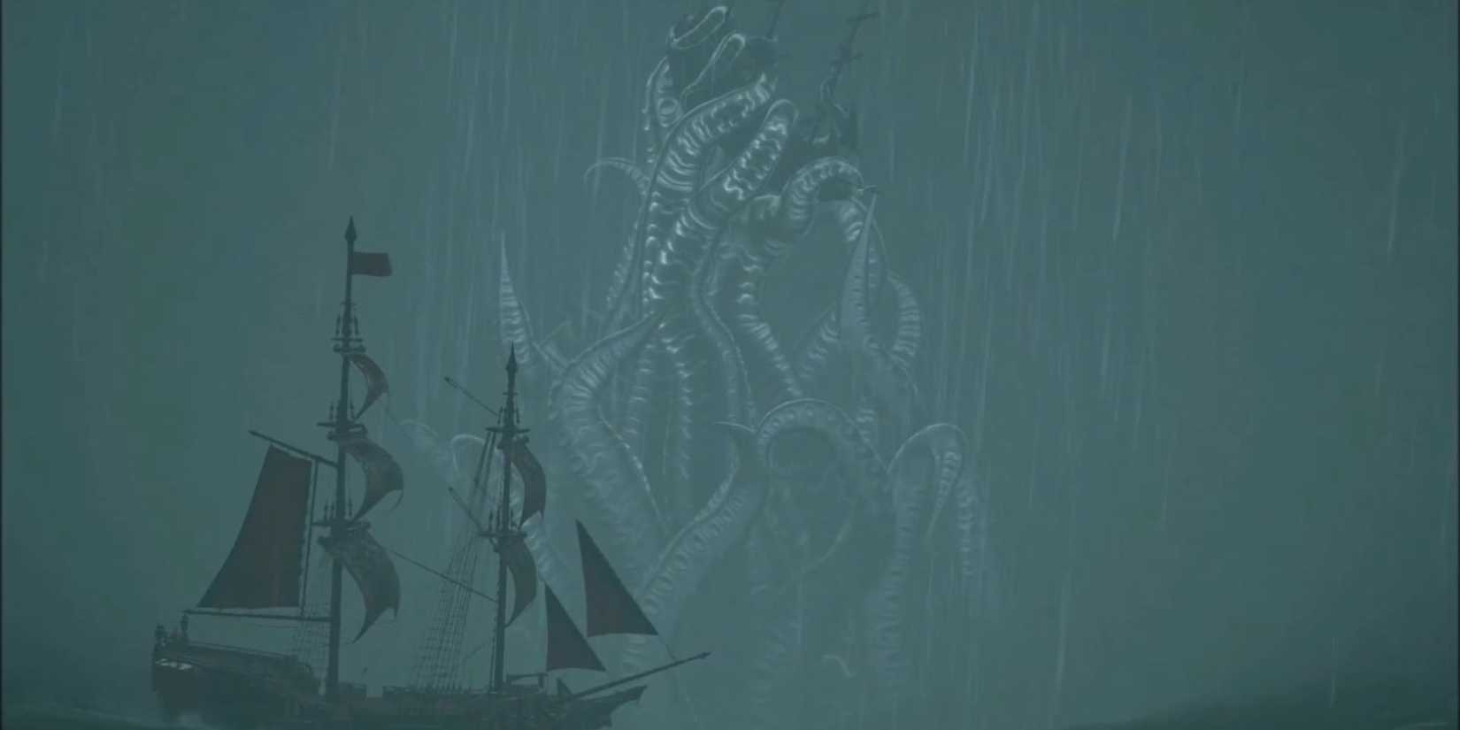 The Kraken uses it's tentacles to restrain multiple ships at the same time.
