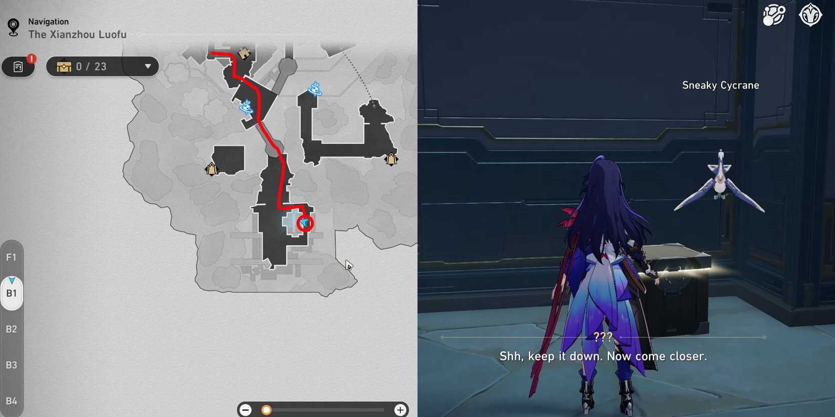 the shackling prison b1 chest location 4 in honkai star rail