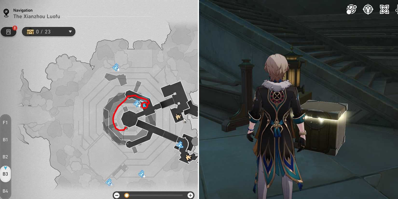 Shackling Prison Chest and Warp Trotter Locations In HSR - Honkai: Star ...