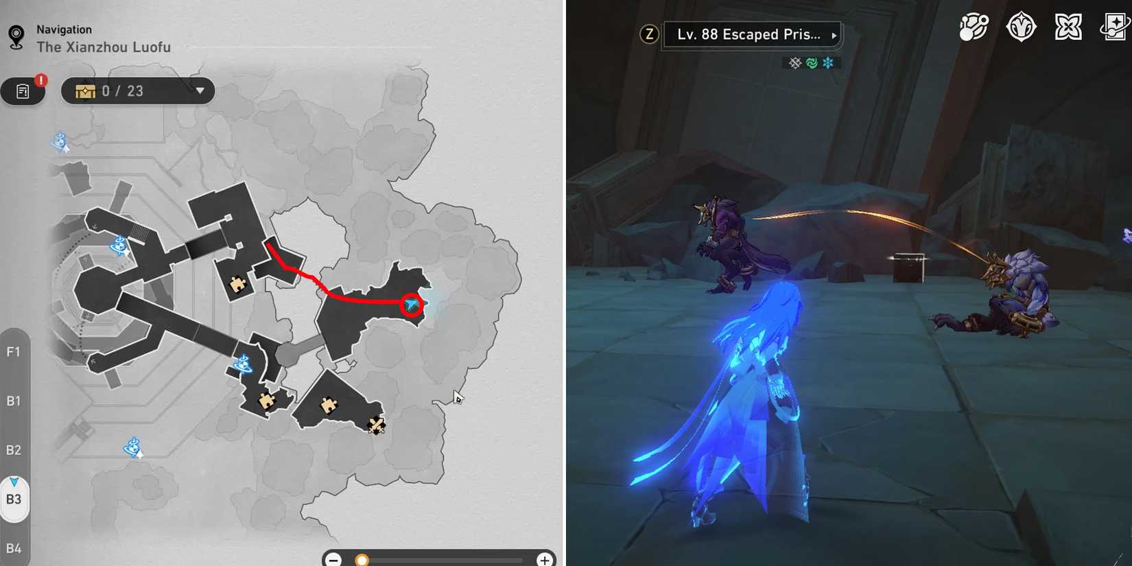 the shackling prison b3 chest location 4 in honkai star rail