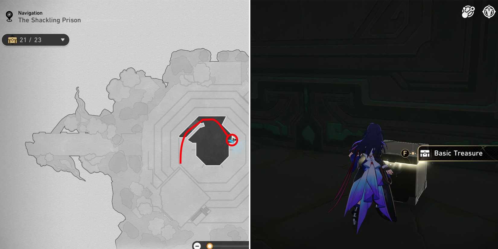 the shackling prison b4 chest location 3 in honkai star rail