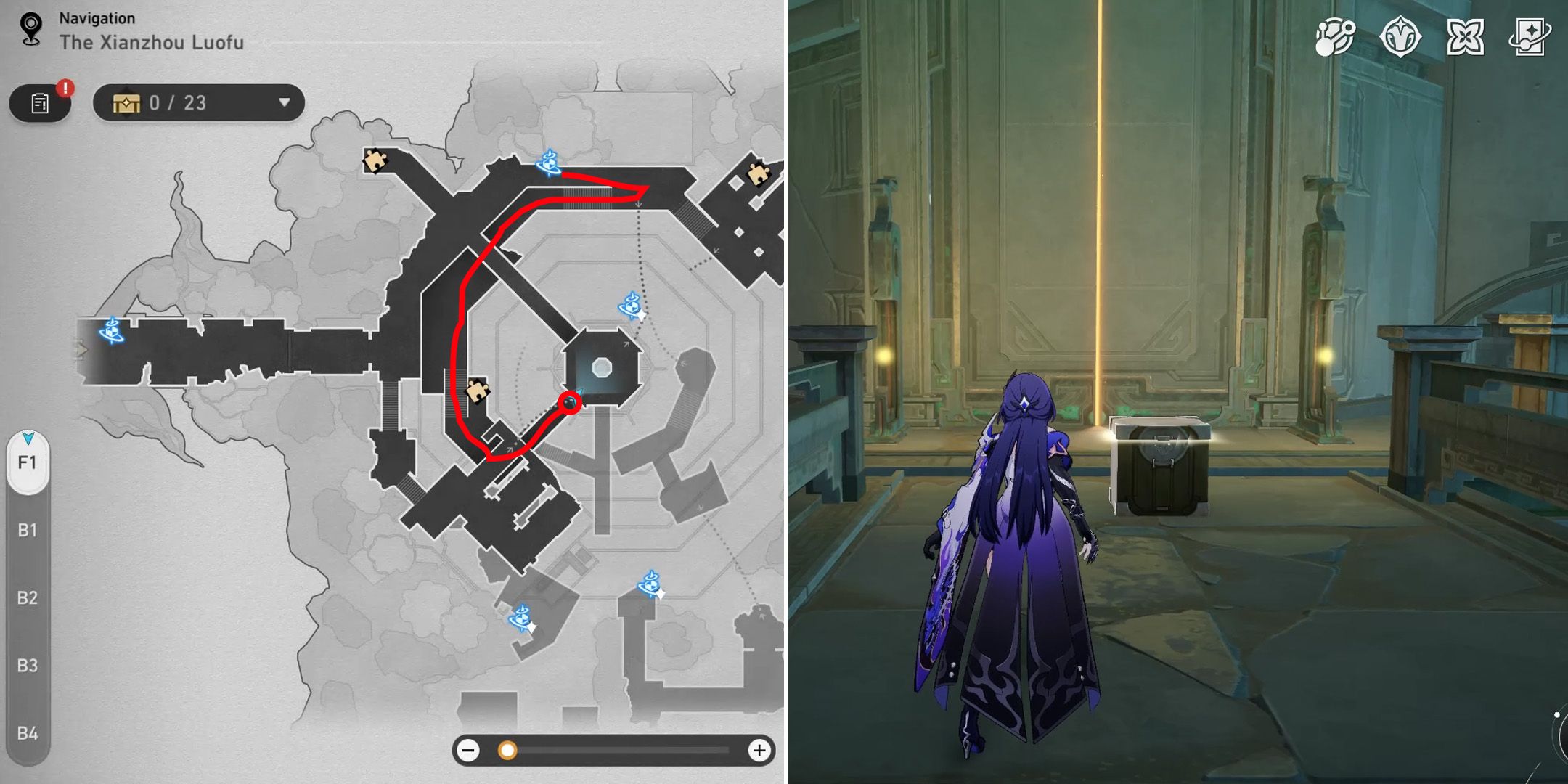 Shackling Prison Chest and Warp Trotter Locations In HSR - Honkai: Star Rail