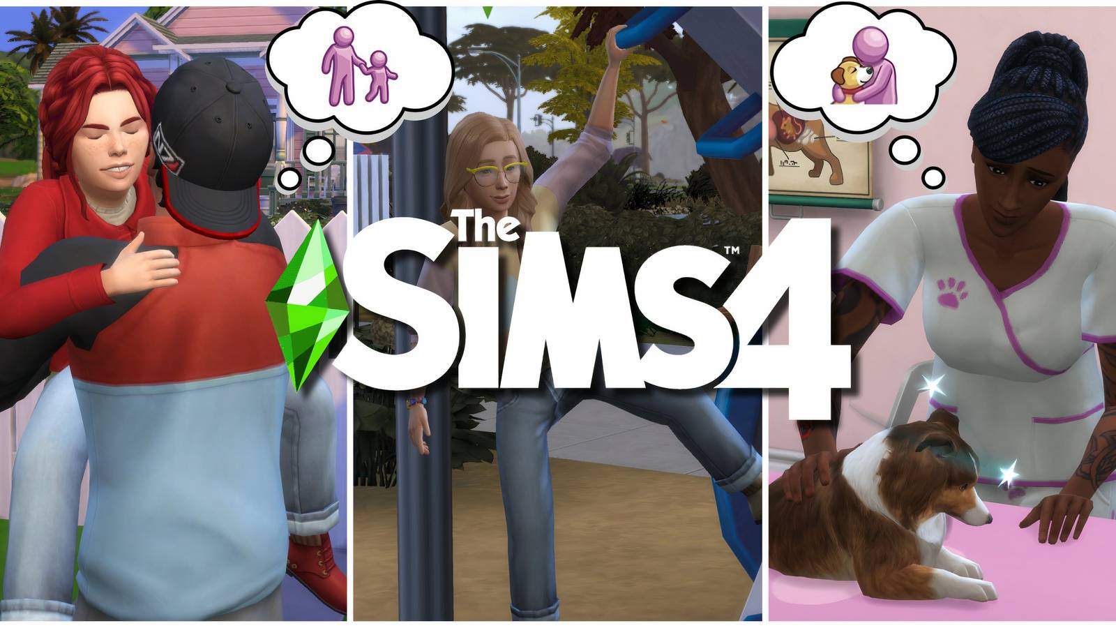 Sims completing tasks as part of their aspirations