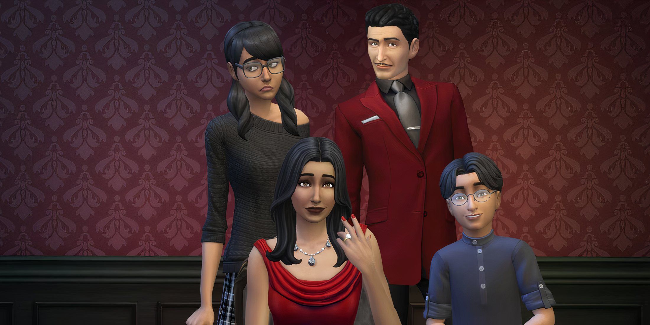 The Sims 4 Player Gives Goth Family Nostalgic Makeovers