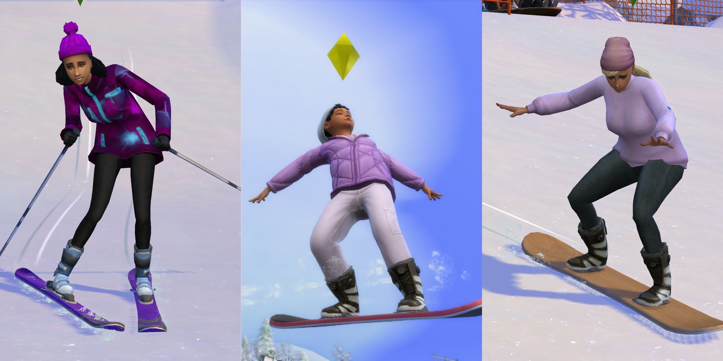 Outdoorsy skills from Snowy Escape, including skiing and snowboarding