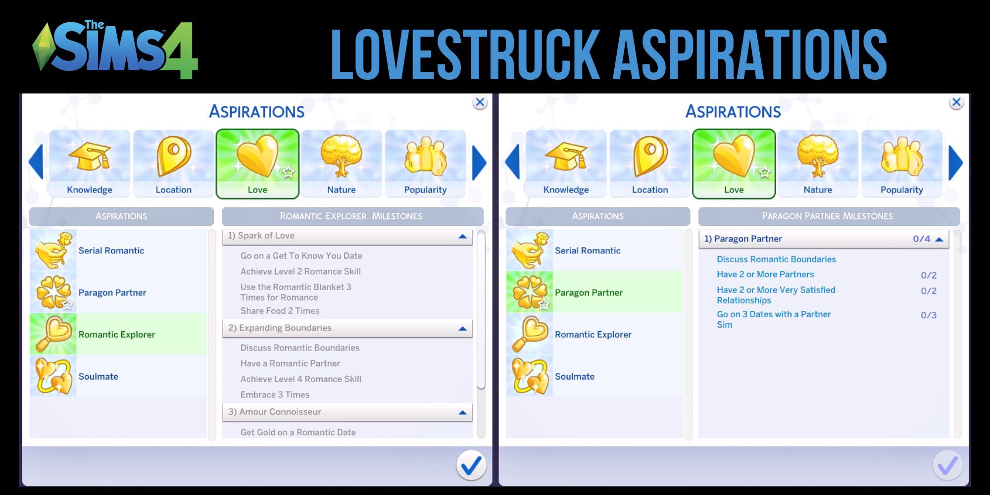 The Sims 4 Lovestruck Turn ons- Turn offs (2)