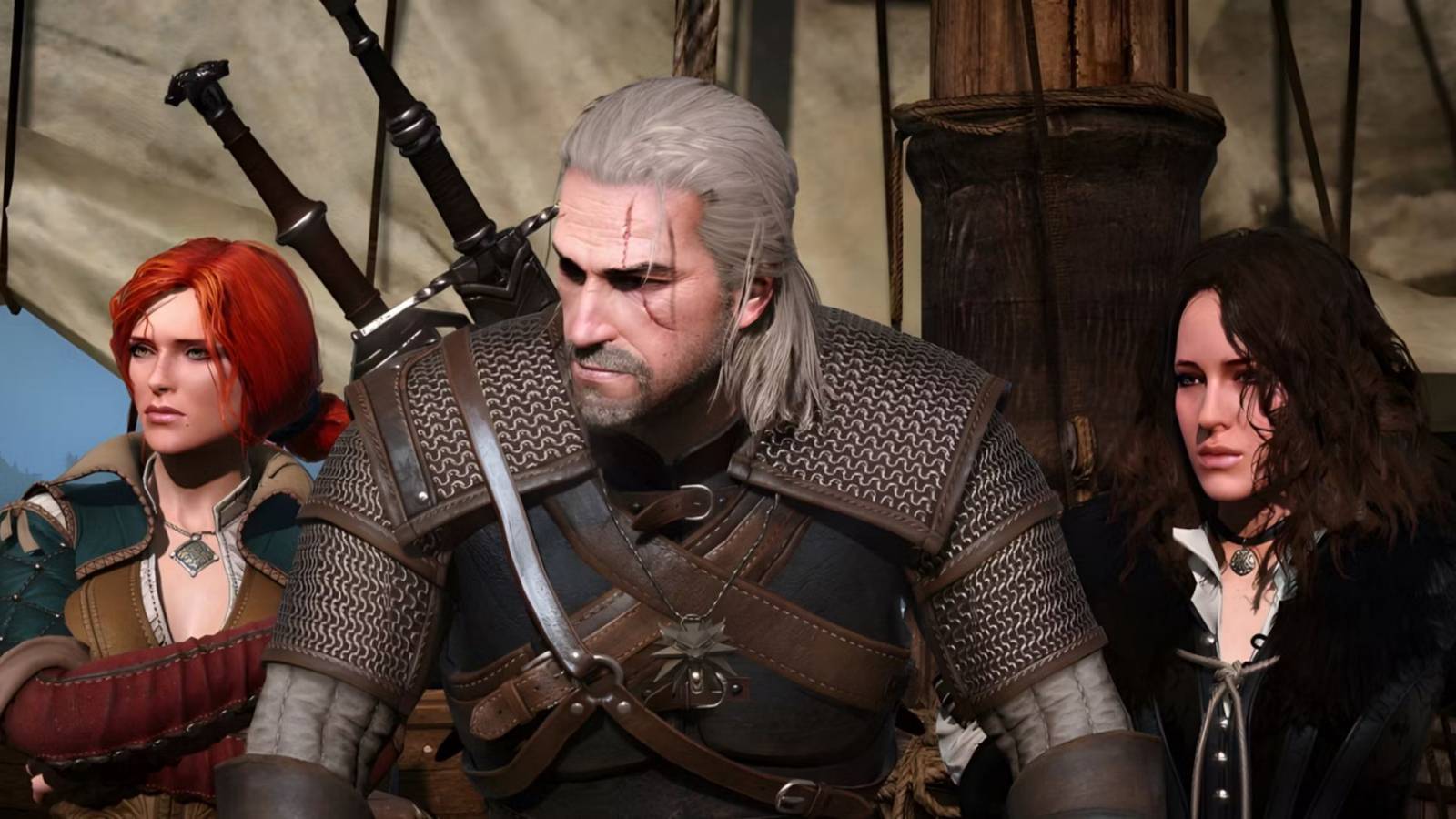  Geralt, Triss and Yennefer from The Witcher 3: Wild Hunt