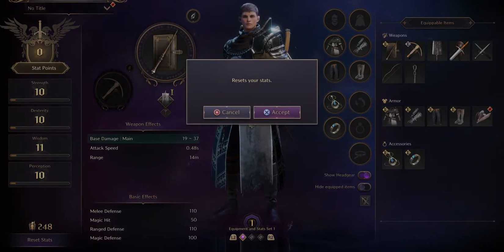 Throne And Liberty Stat Reset Screen