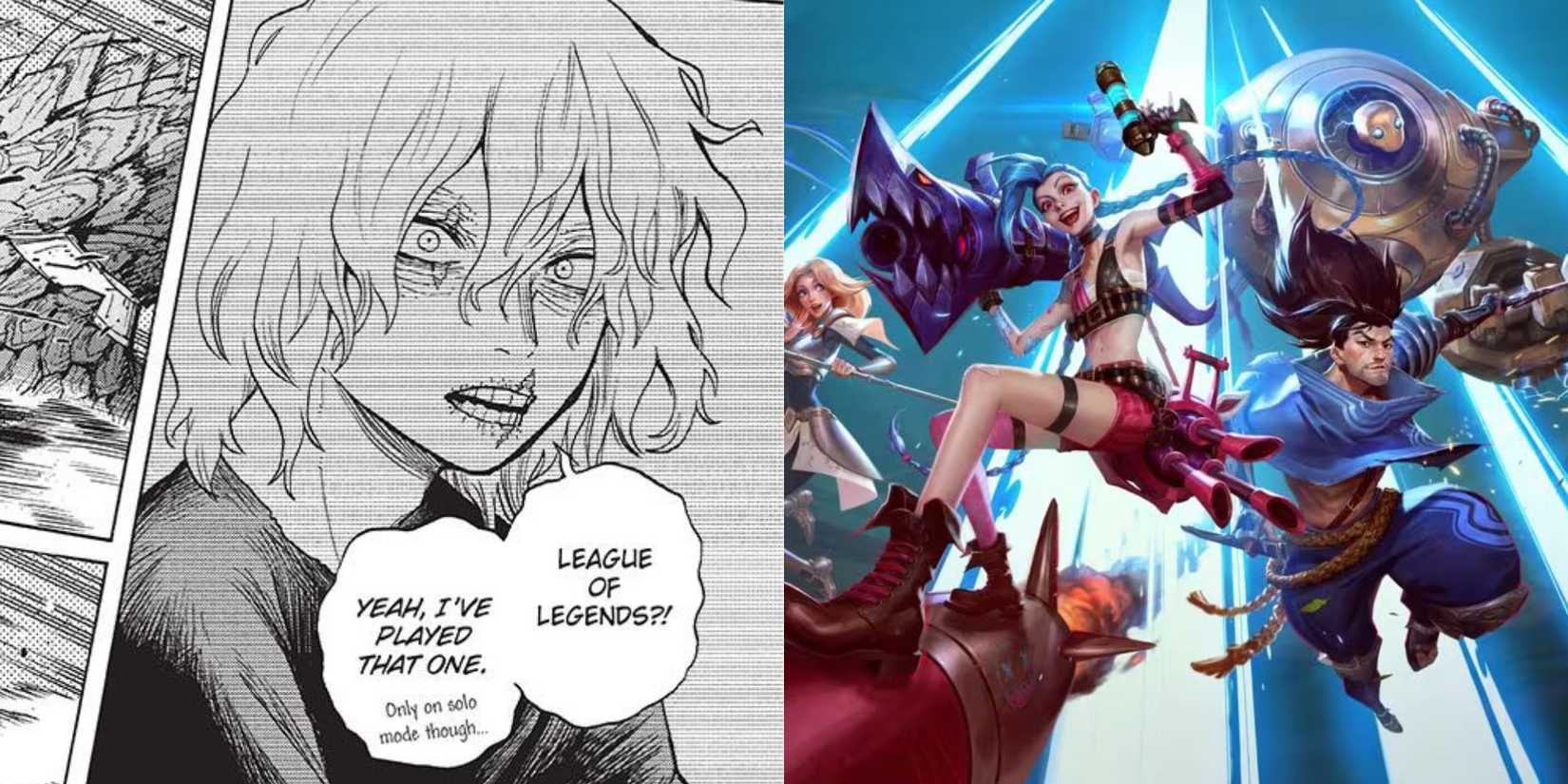 Tomura Shigaraki tells Spinner that he enjoys playing League of Legends.