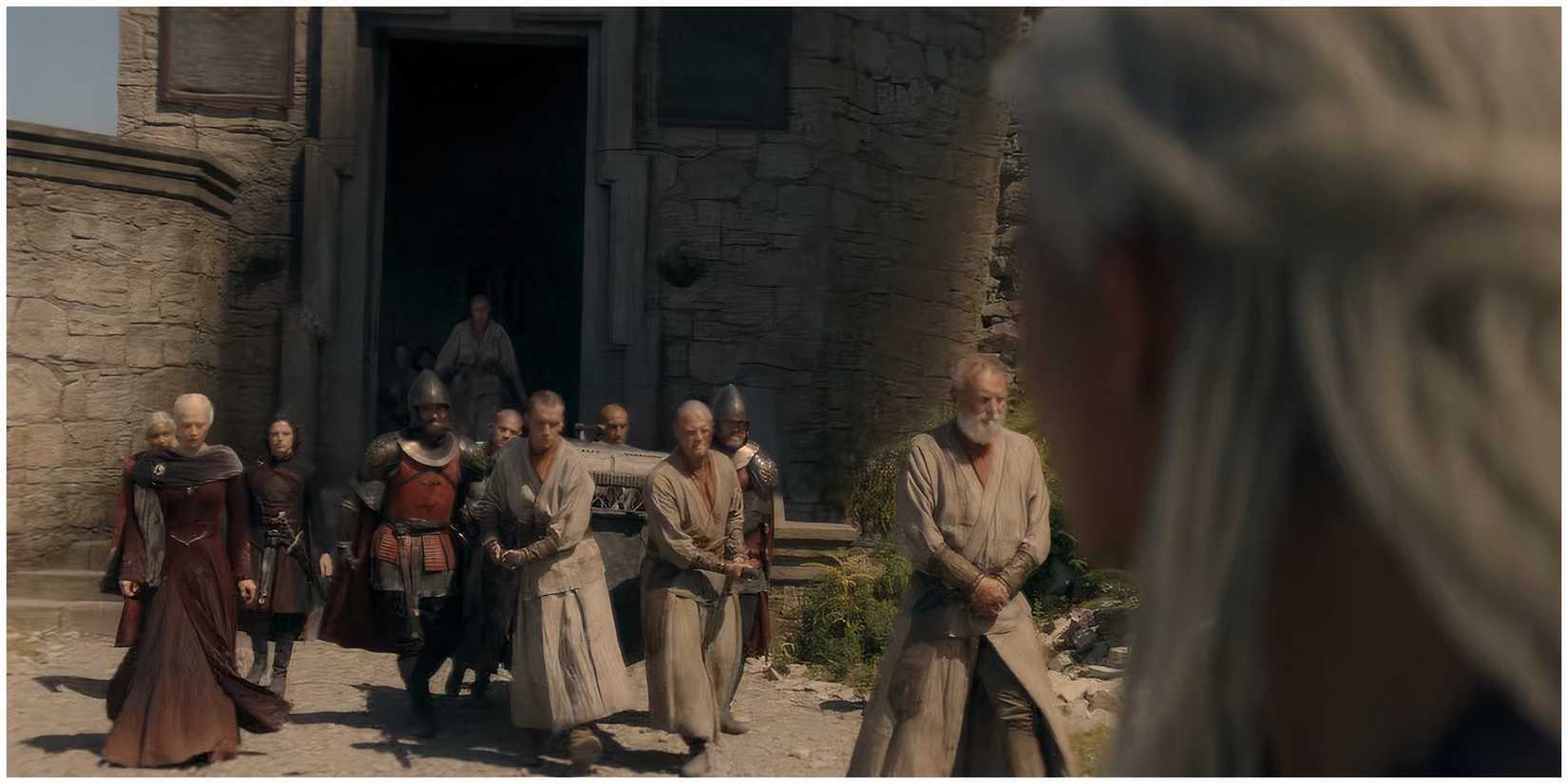 Rhaenyra Tyraxes and the Dragonkeepers in House of the Dragon.