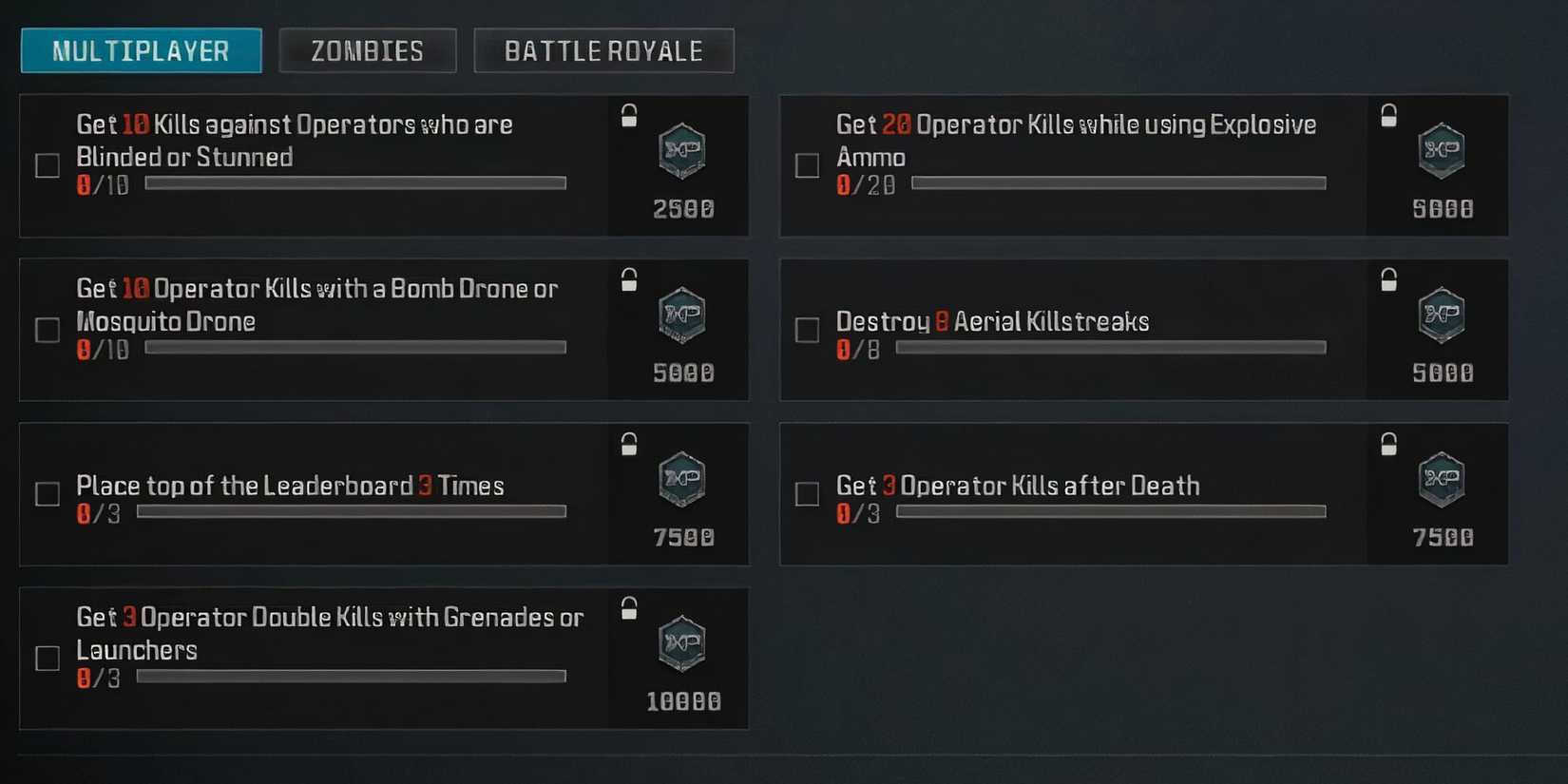 Season 4 Week 4 Weekly Challenges in Warzone