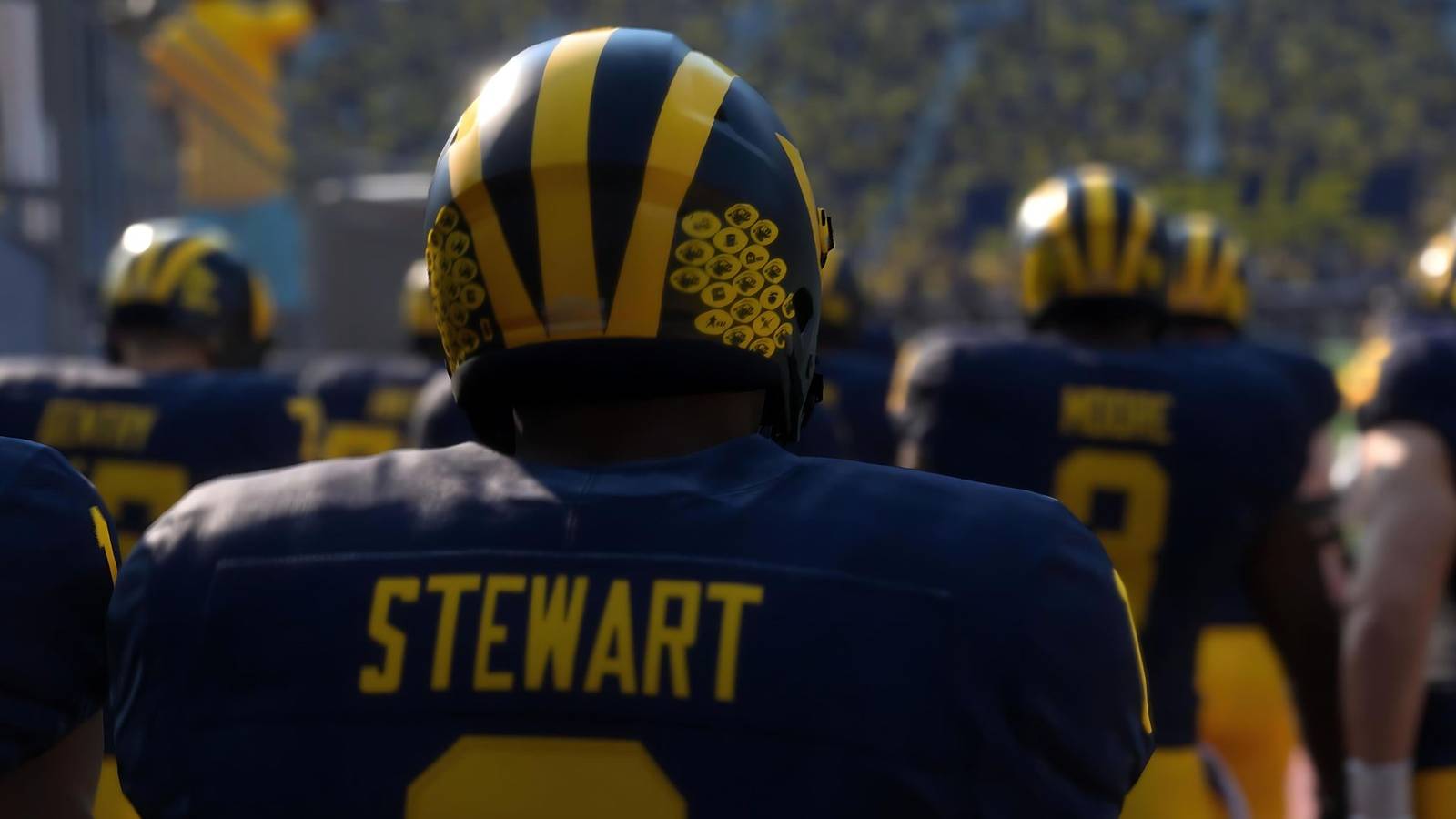 Stewart from the Michigan Wolverines in College Football 25