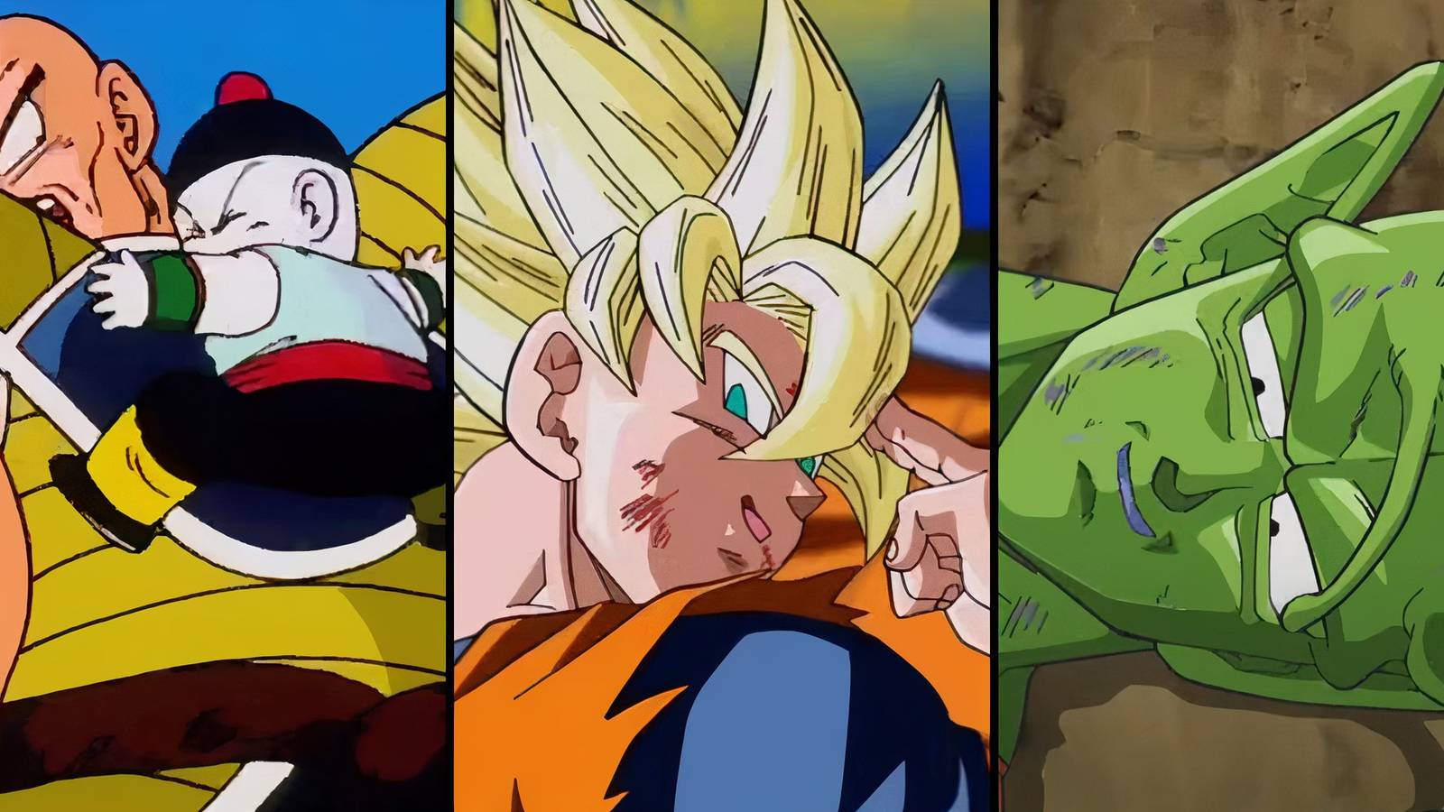 Chiaotzu, Goku and Piccolo