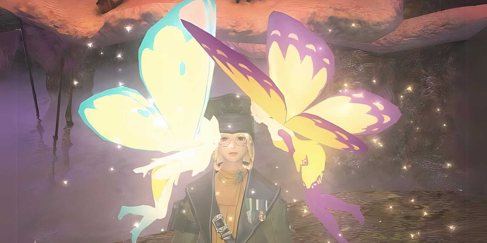 A scholar with the two fairy pets talking to each other