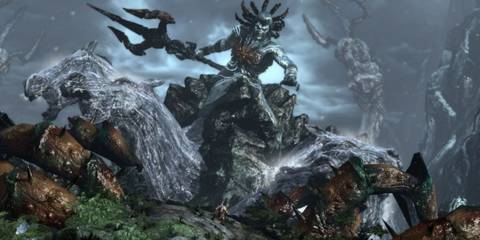 The Poseidon boss fight from God Of War 3