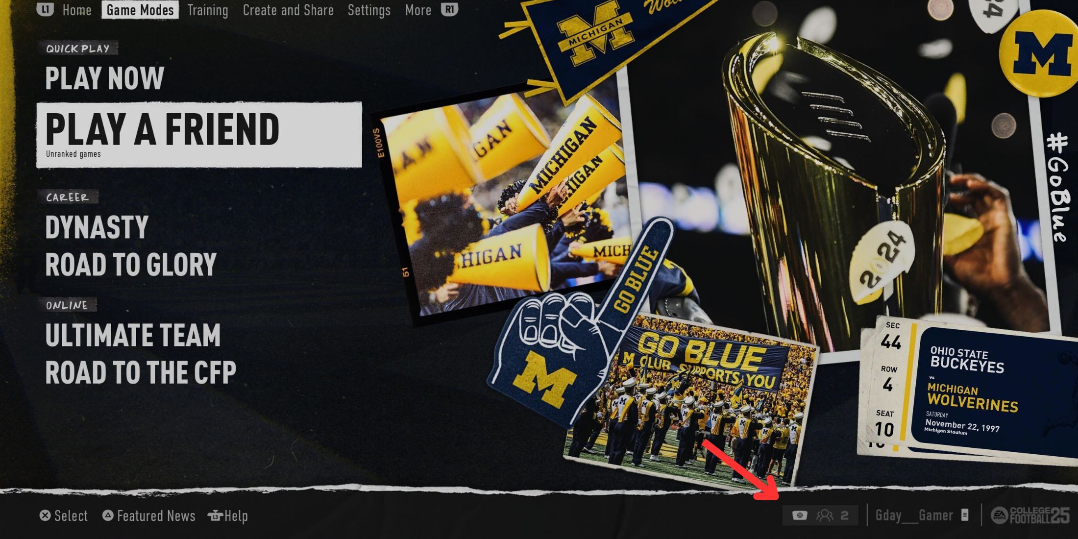 How To Play Friends Online in College Football 25