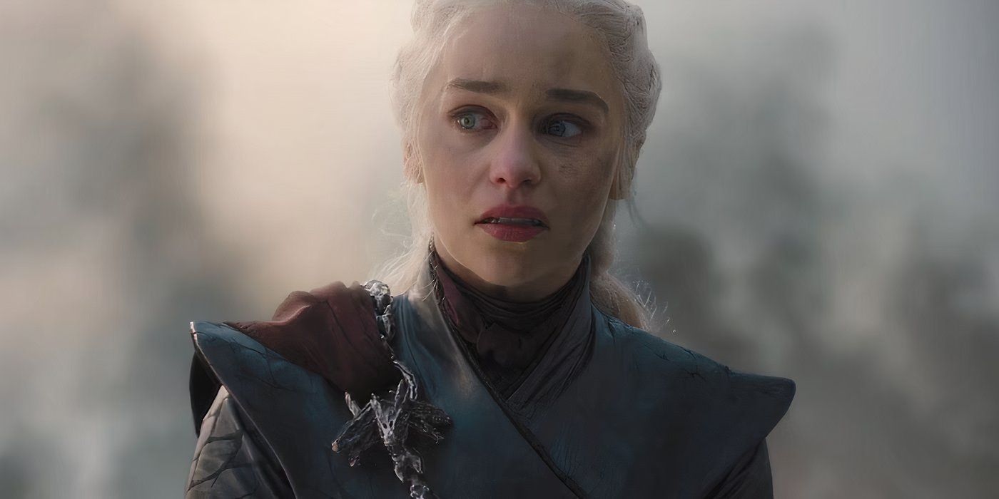 Daenerys with black smoke surrounding her