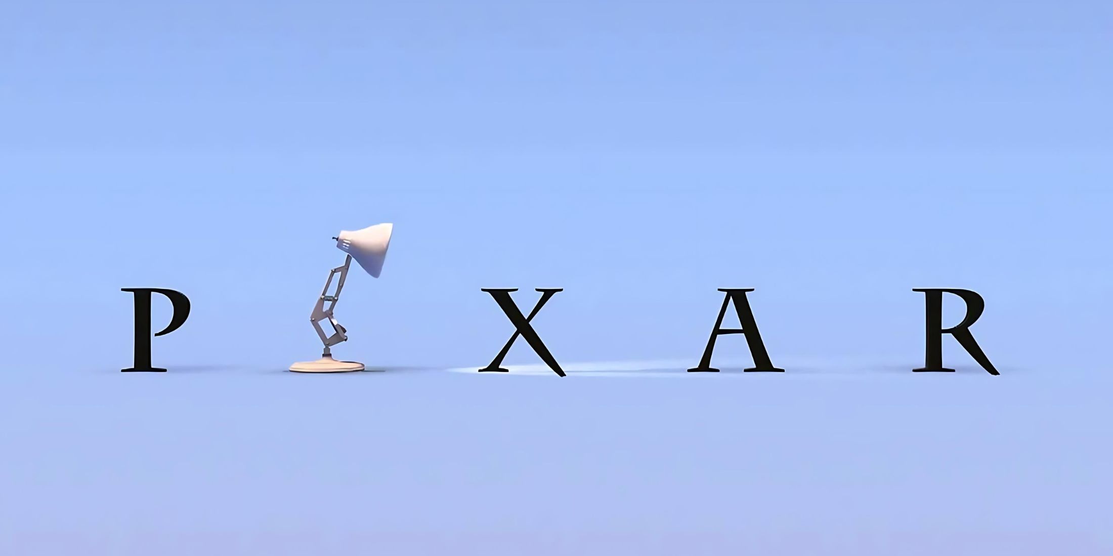 The Pixar logo with the iconic lamp