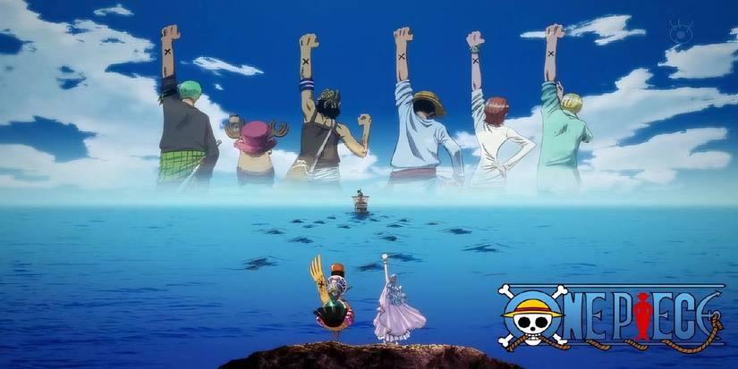 Alabasta Finale Straw Hats showing solidarity