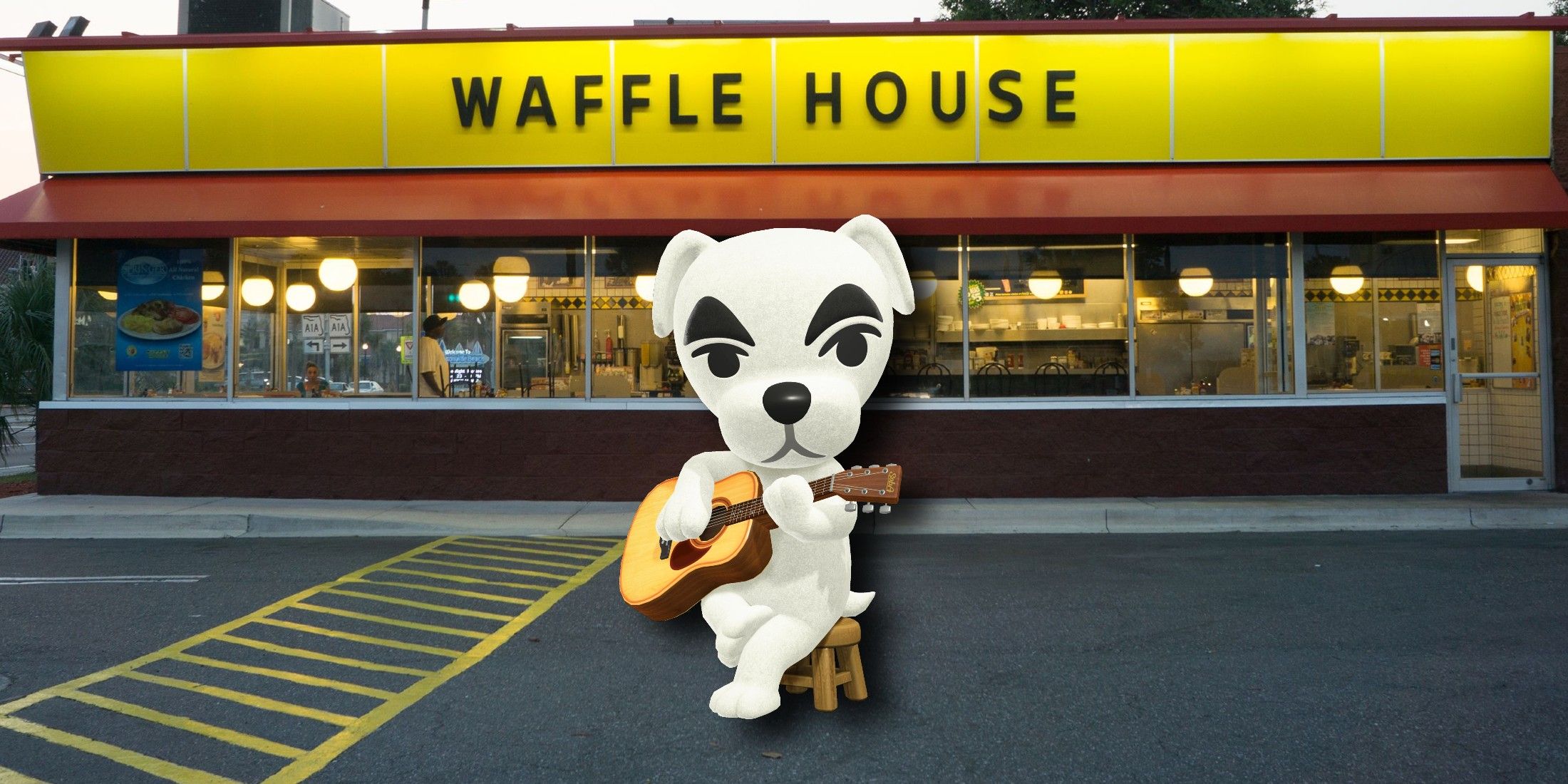 Animal Crossing: New Horizons Player Turns Hospital Into Waffle House