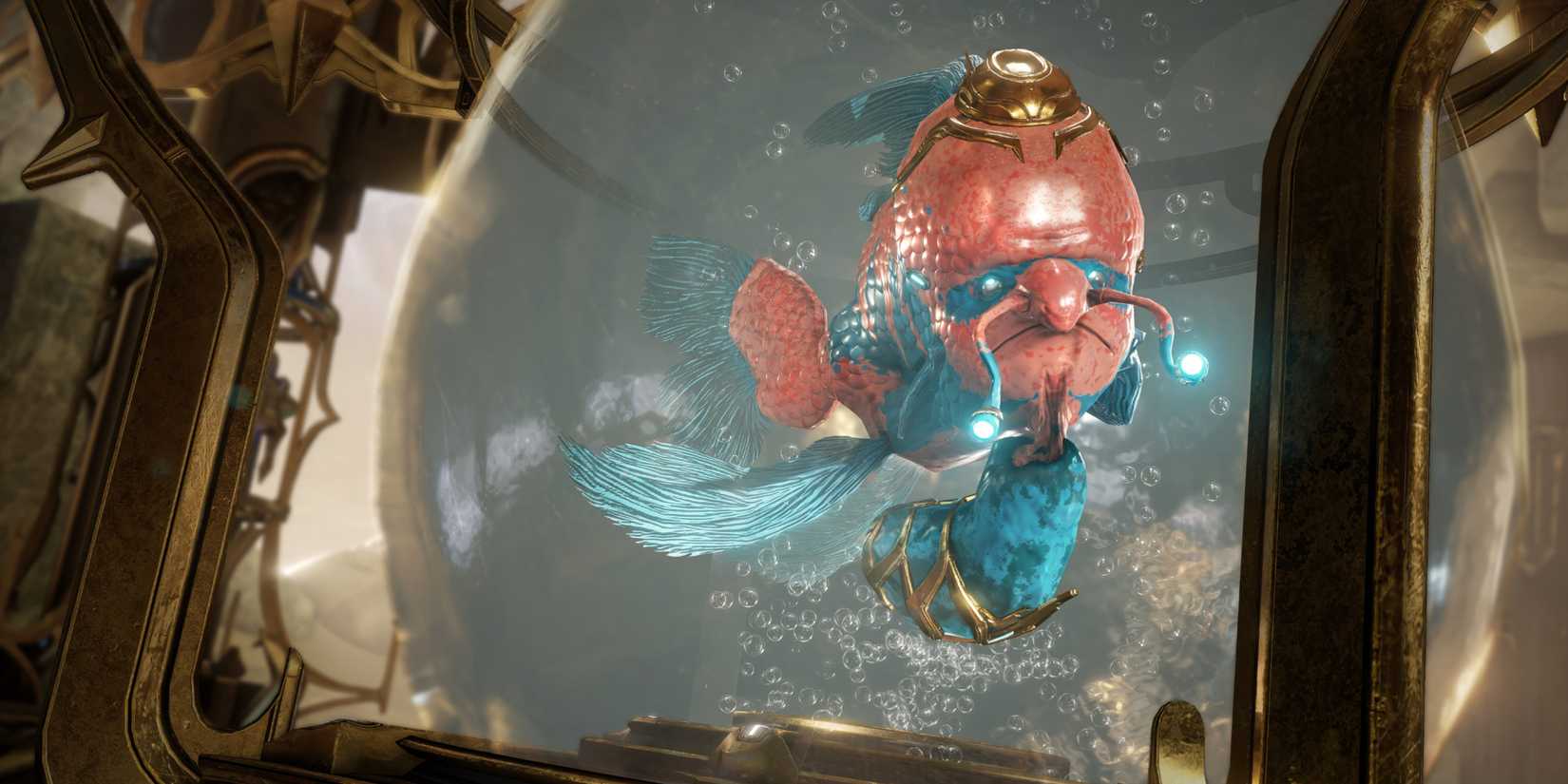 images from Warframe of the character Fibonacci