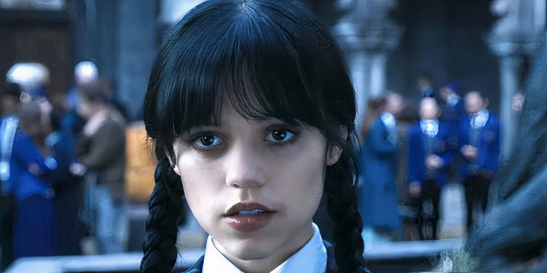 Jenna Ortega as Wednesday Addams in Wednesday