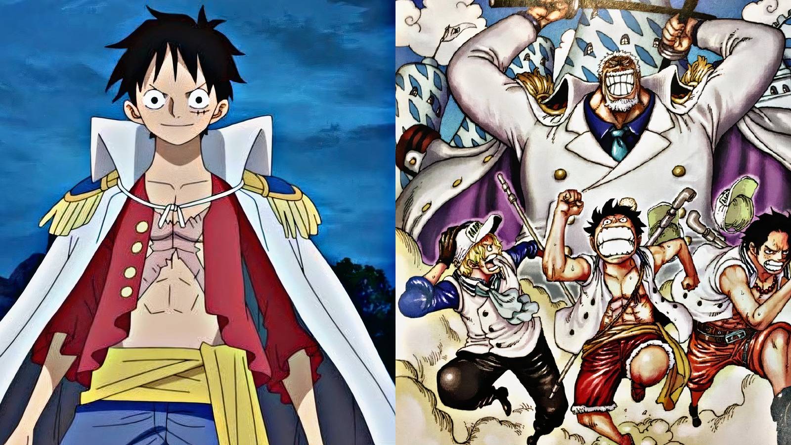 what if luffy was marine one piece