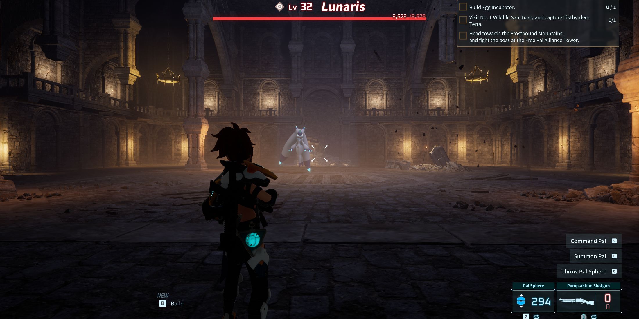 Screenshot showcasing where to find Alpha Lunaris in Palworld 