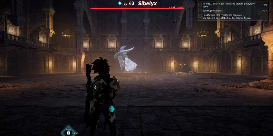 Screenshot showcasing where to find Alpha Sibelyx in Palworld
