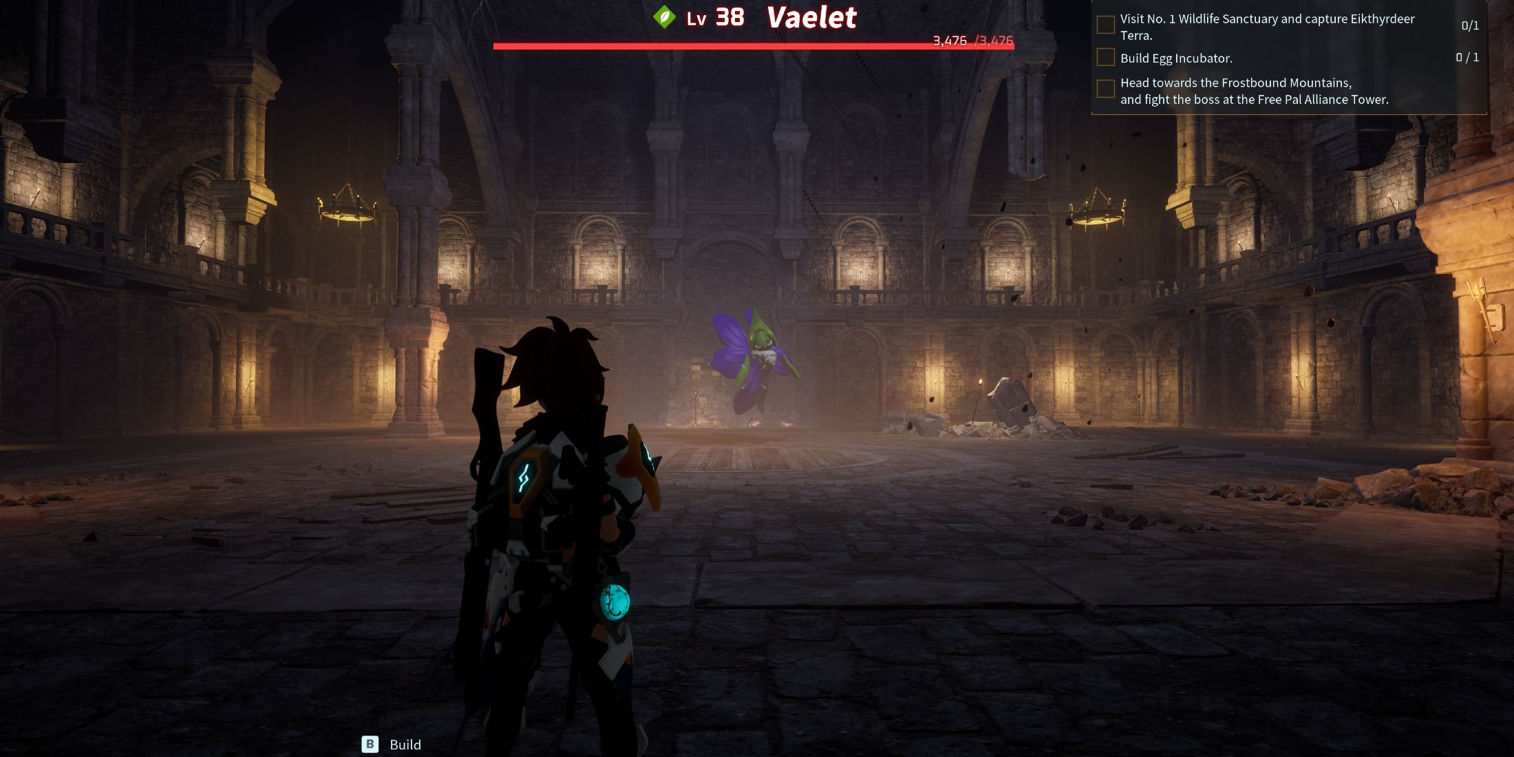 Screenshot showcasing where to find Alpha Vaelet in Palworld 