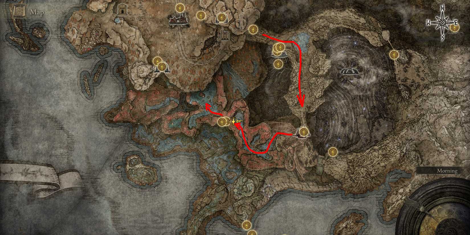 Where to find Death Rite Bird, Map Location in Elden Ring Shadow of the Erdtree-1