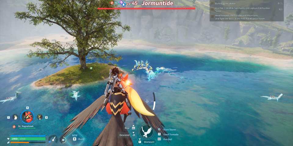 Screenshot showcasing where to find Jormuntide in Palworld 