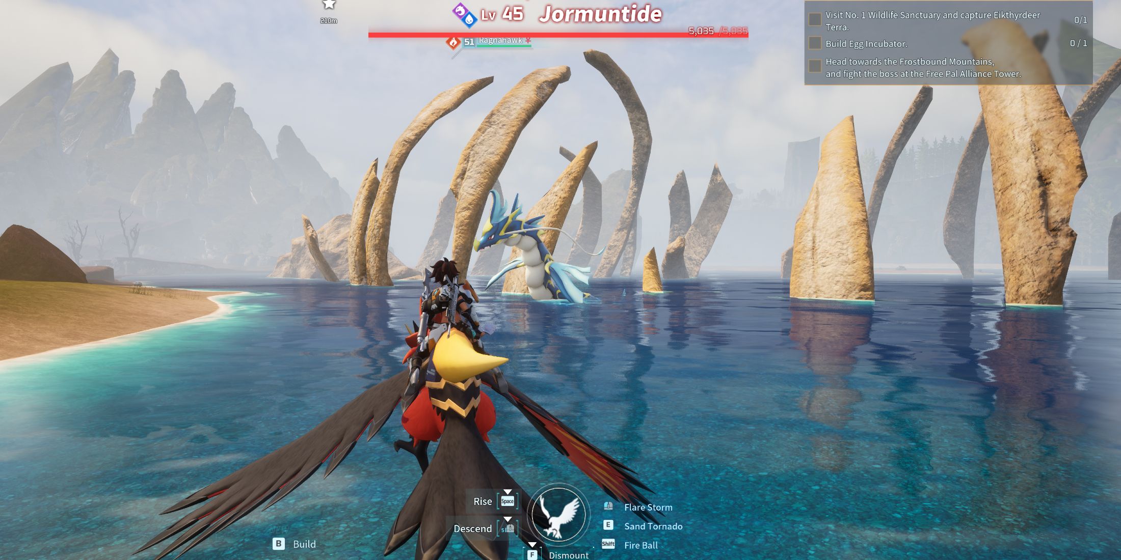 Screenshot showcasing where to find the second Alpha Jormuntide in Palworld 