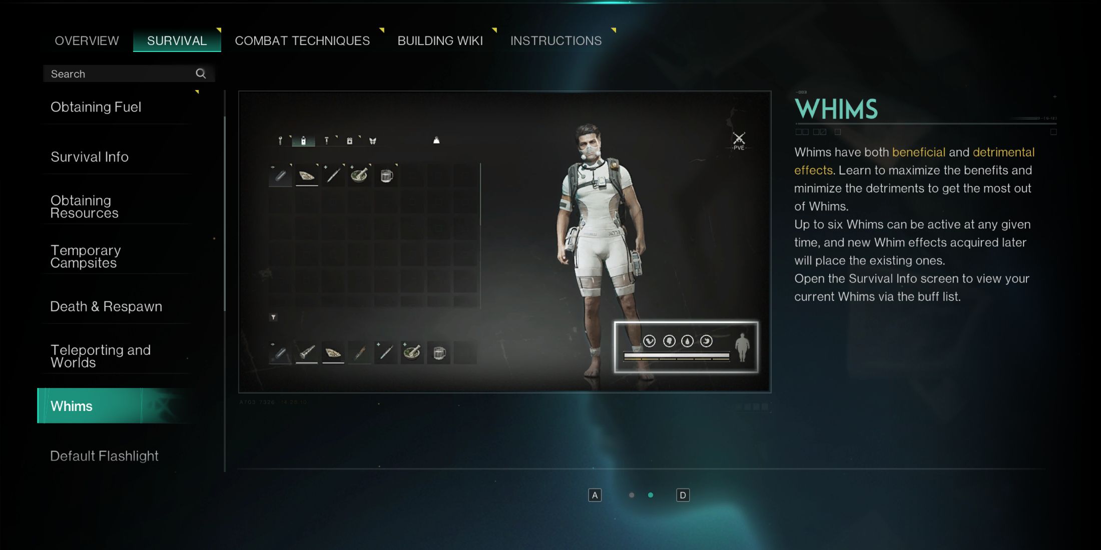 Screenshot showcasing Whims explained in Once Human 