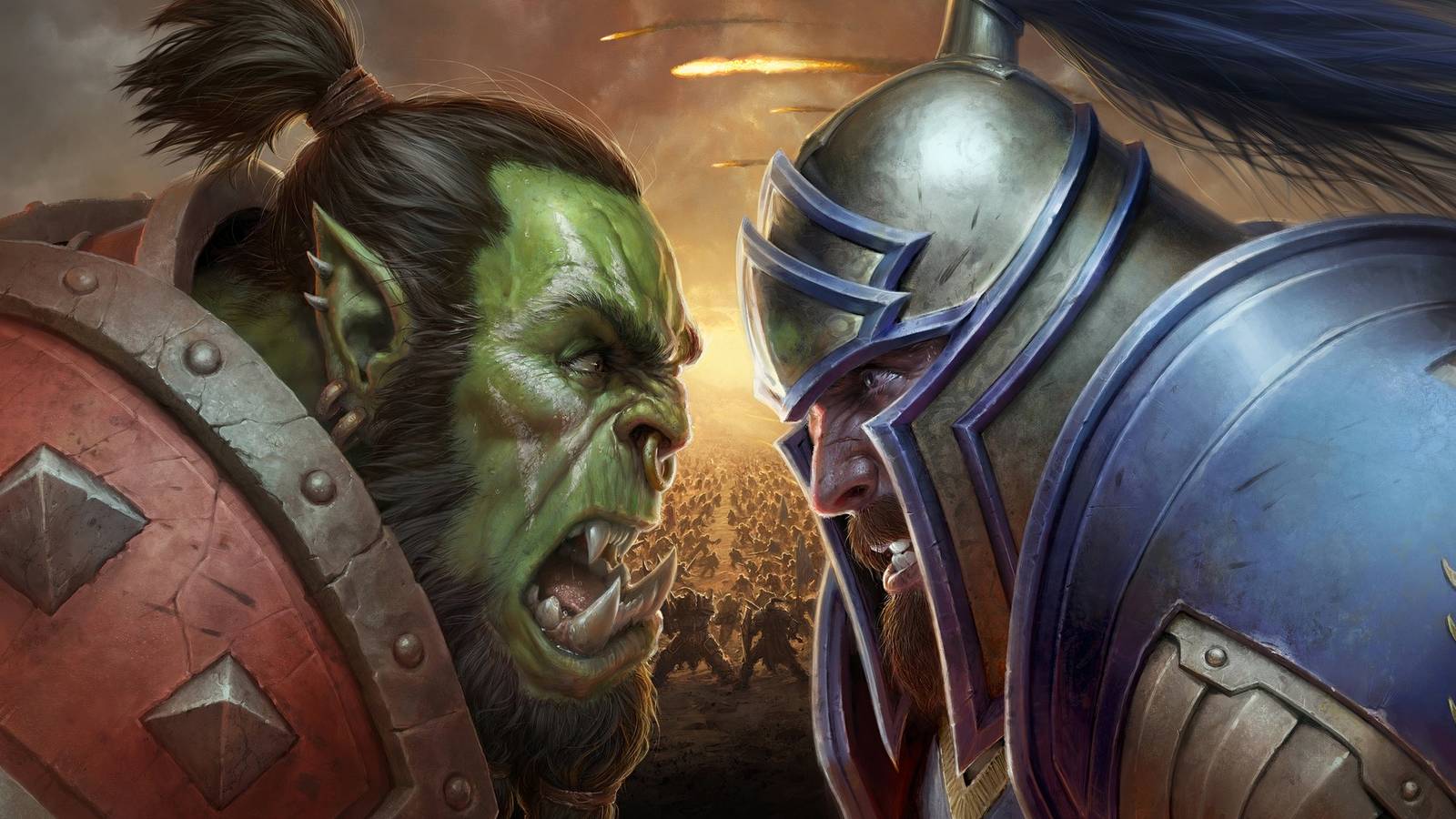 world of warcraft alliance horde orc human
