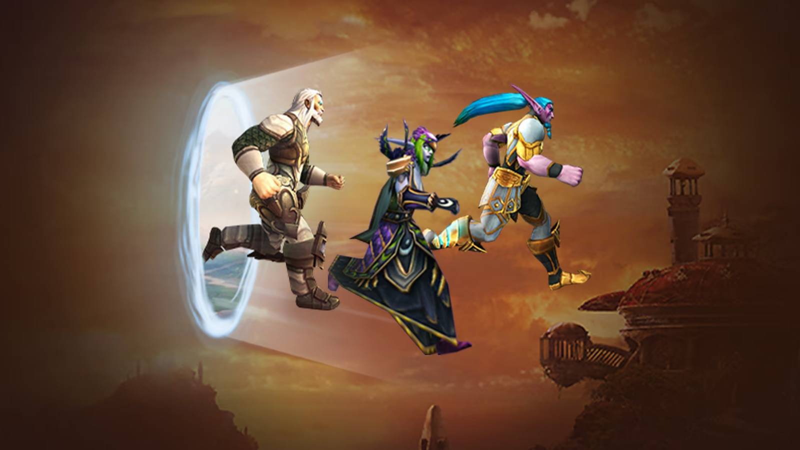 three characters transferring realms in world of warcraft