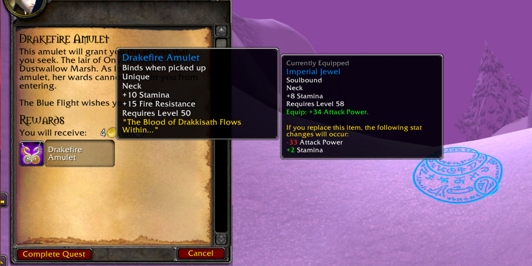 WoW SoD Fire Resistance Gear Drakefire Amulet Onyxia Attunement