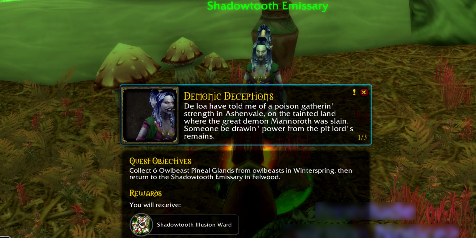 WoW SoD Phase 4 Demon Fall Canyon Quest Demonic Deceptions-1