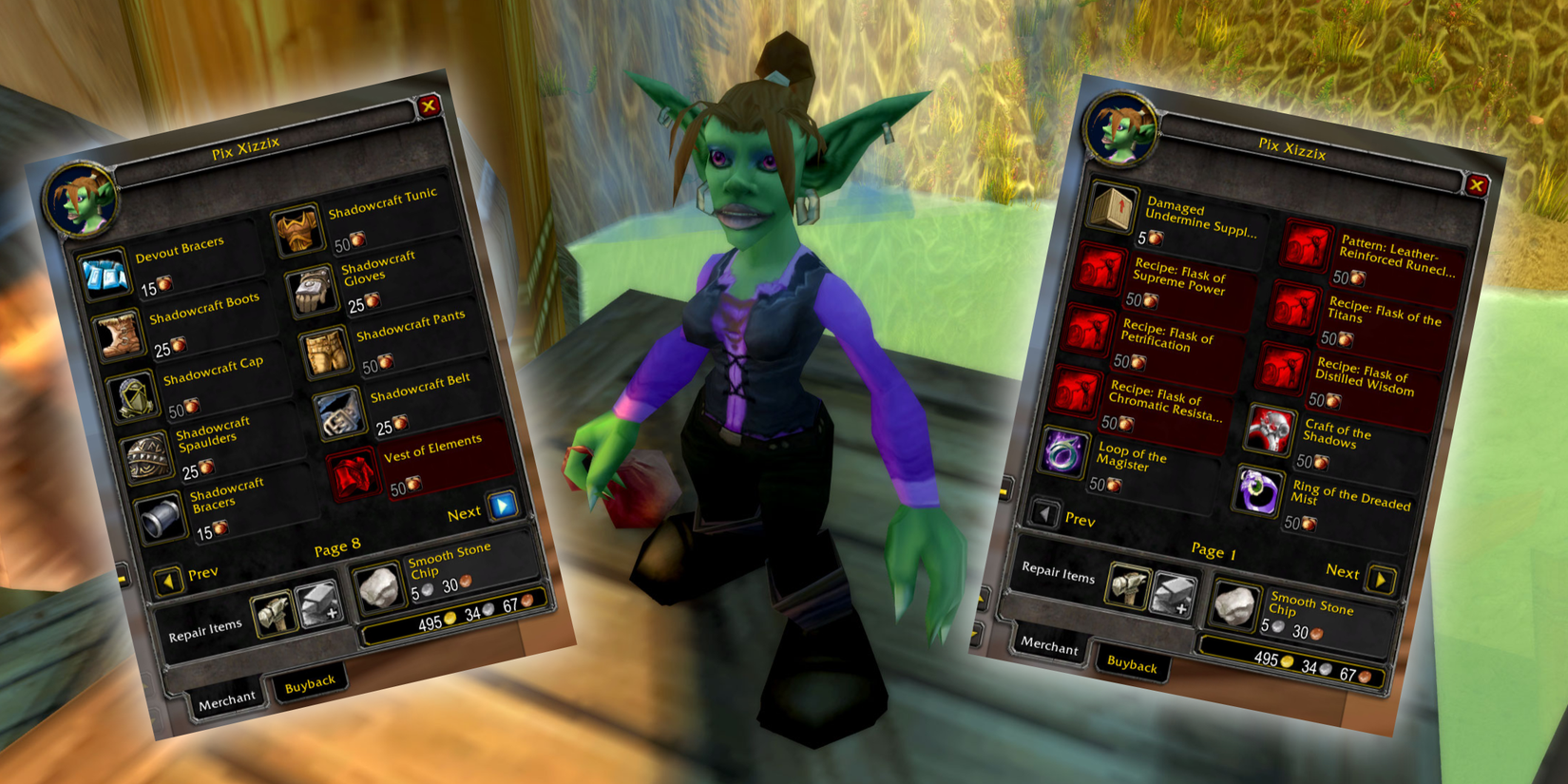 WoW SoD Phase 4 Tarnished Undermine Real Vendor Rewards Tier 0 Dungeon Set