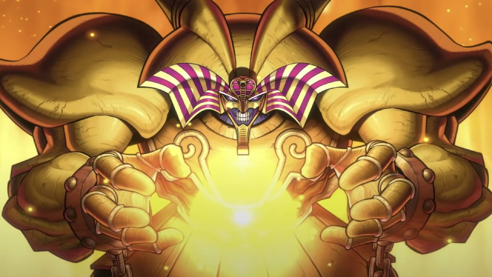 A visual from Yu-Gi-Oh Master Duel showing Exodia the Forbidden One.