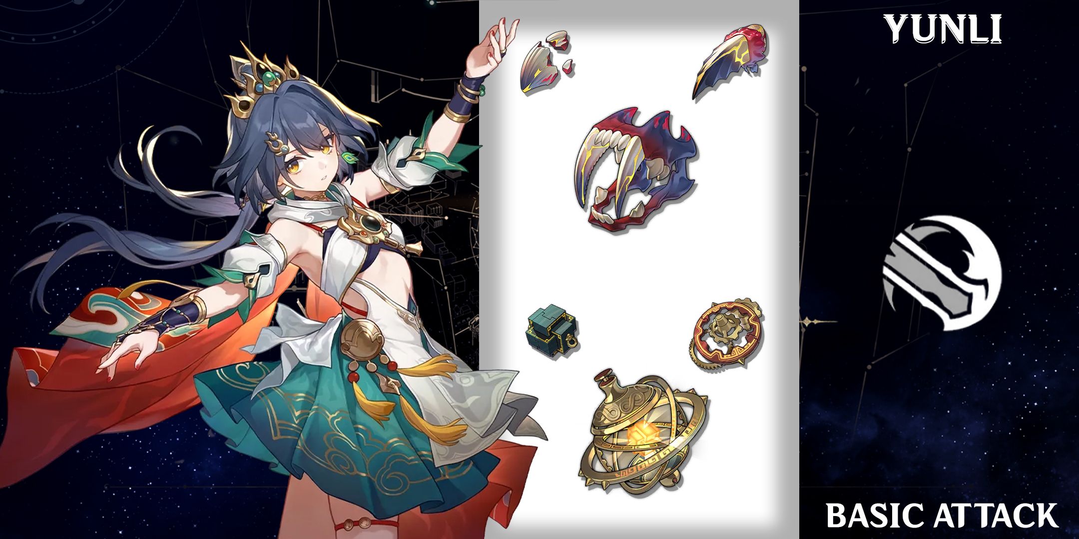 yunli base attack materials in honkai star rail