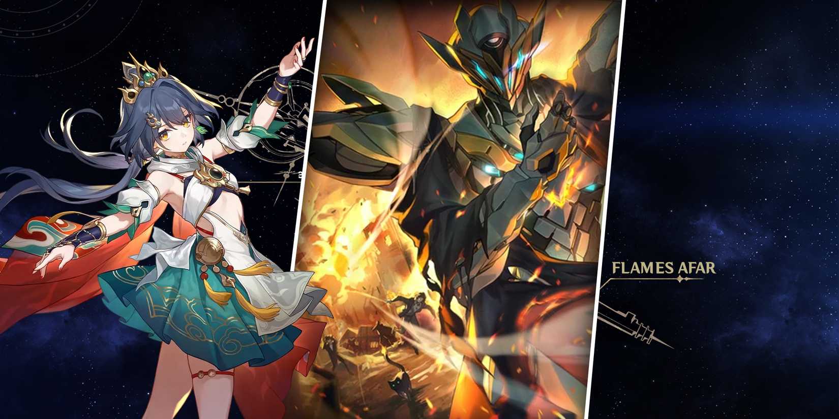 yunli using flames afar light cone in honkai star rail