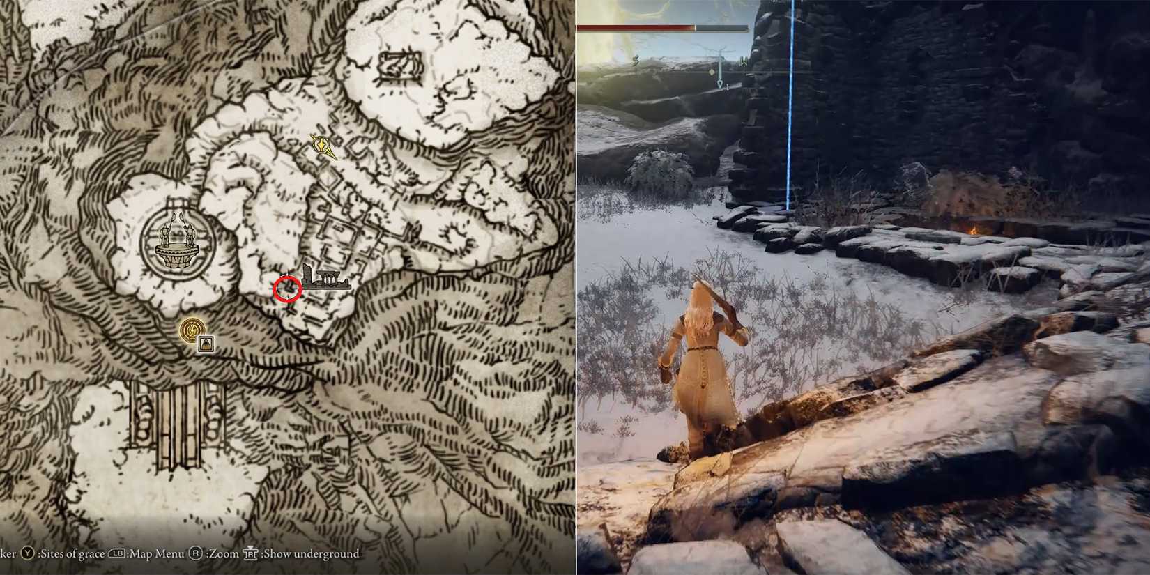 zamor ruins entrance in elden ring