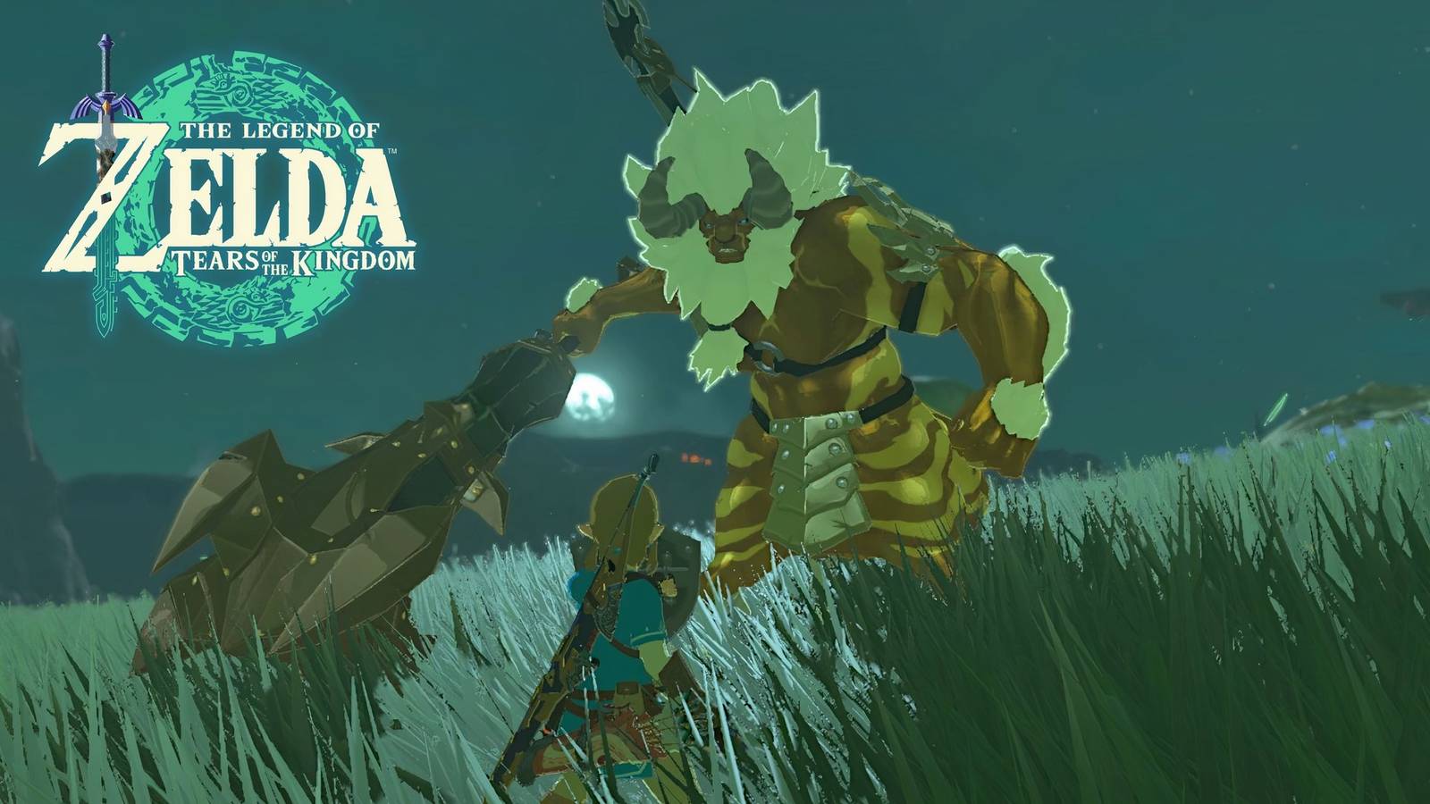 Zelda: Tears of the Kingdom Link and a Lynel