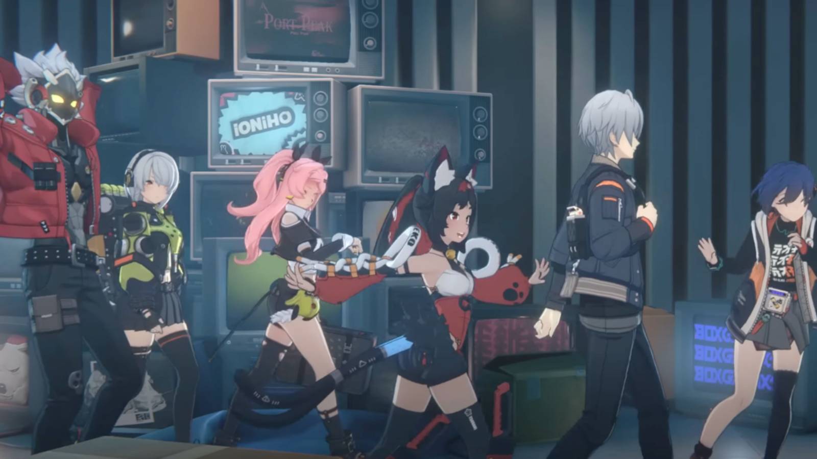 a group of agents in zenless zero zone.