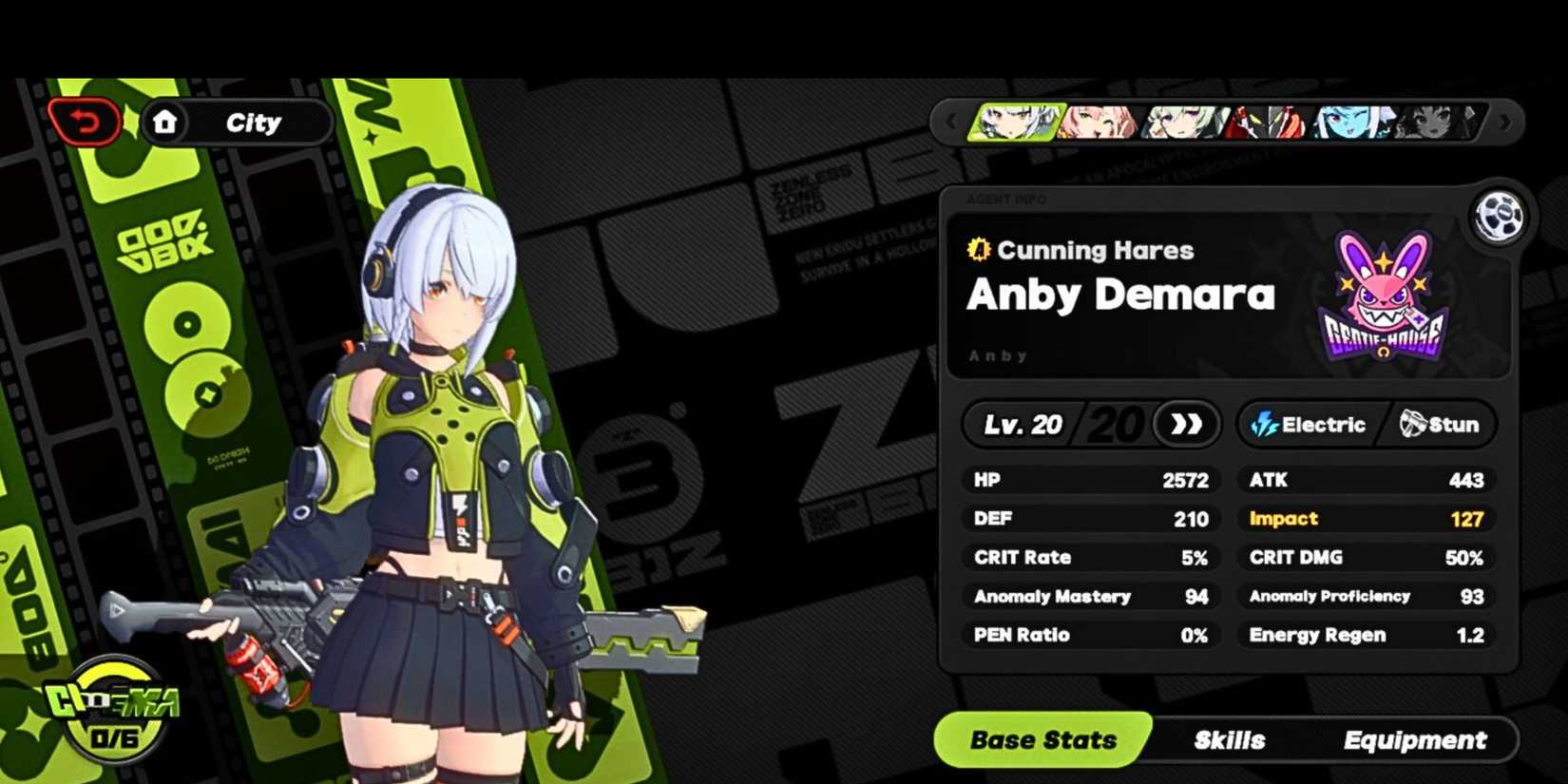 agent upgrade menu in zenless zone zero.