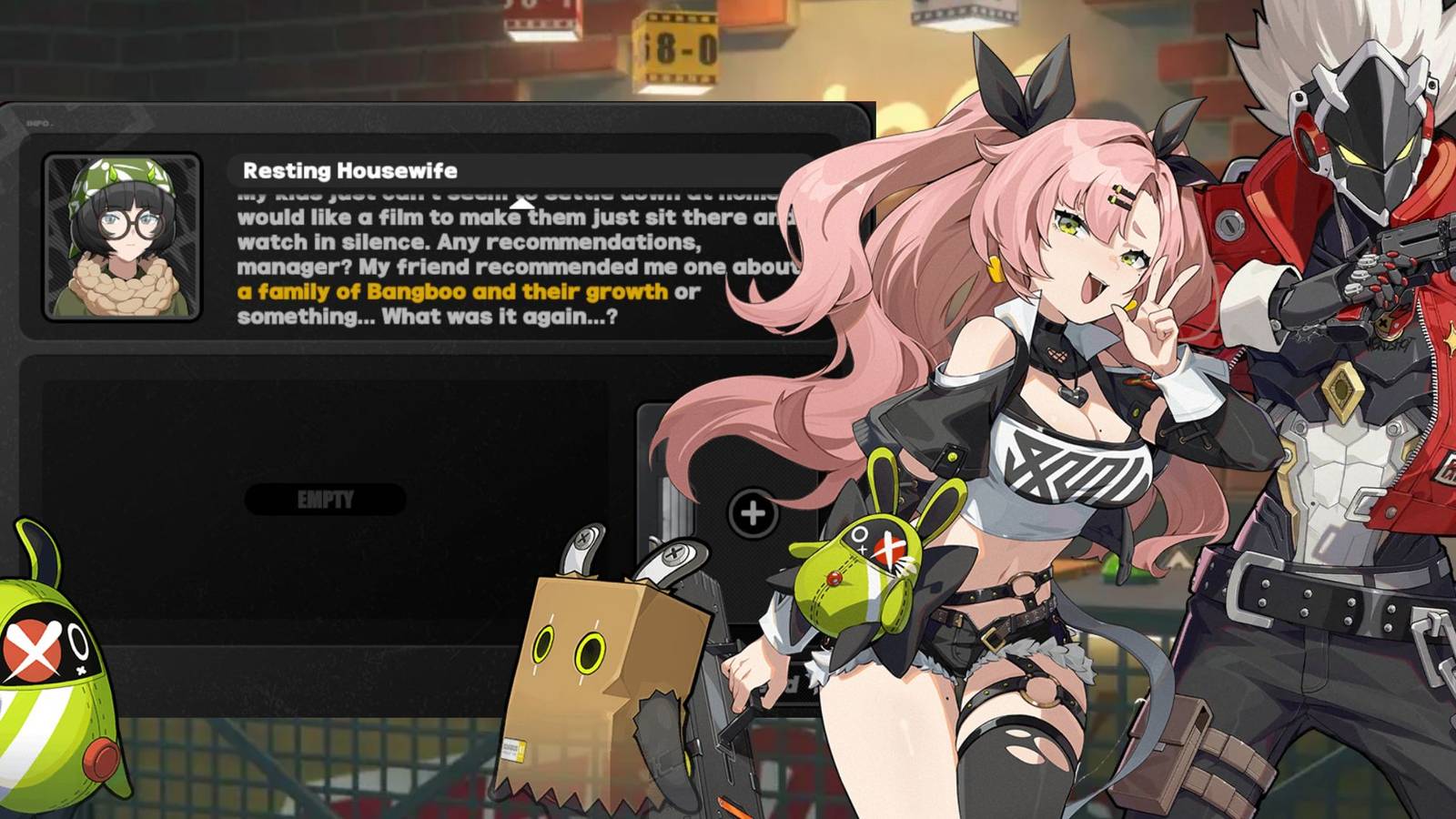 Zenless Zone Zero- Films Where People Turn Into Bangboo (Resting Housewife Inquiry)