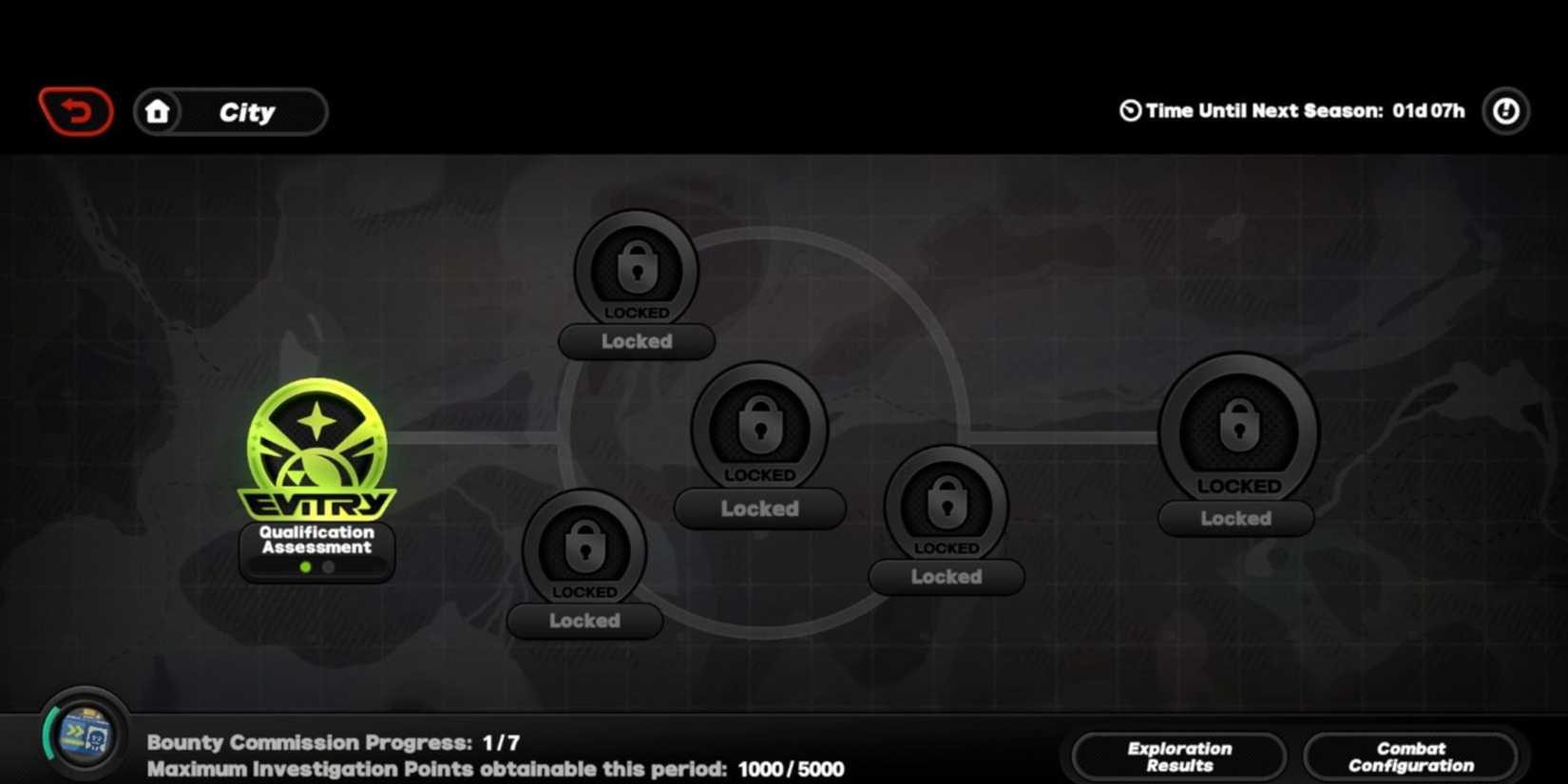 the combat configuration menu in the hollow zero of zenless zone zero.