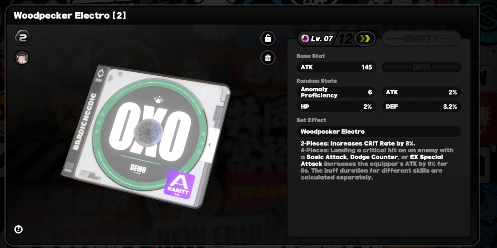 Zenless Zone Zero Drive Discs enhancement page