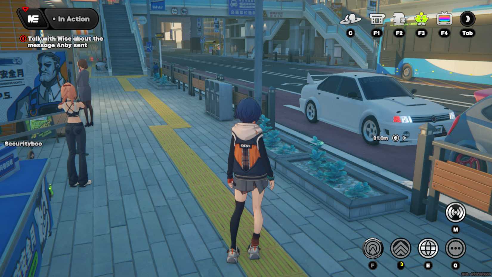 Image of the flowerbed in front of Richard Teamilk in Zenless Zone Zero